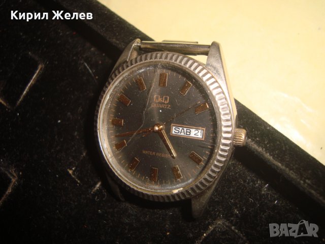 Q&Q QUARTZ ОРИГИНАЛЕН МАРКОВ ЯПОНСКИ КВАРЦОВ ЧАСОВНИК КЮ и КЮ 19676, снимка 1 - Мъжки - 32785785