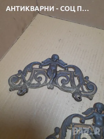 Стари Метални Орнаменти Ангелчета., снимка 8 - Антикварни и старинни предмети - 49029109