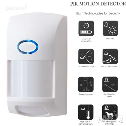 Tuya, Smartlife - WiFi смарт датчик за движение PIR - не засича обекти до 25кг, снимка 2 - Други - 49433458