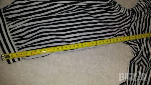 Риза с дълъг ръкав, но с голи рамене. Много интересен модел, снимка 11 - Ризи - 25198686