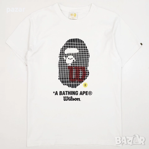 WILSON x BAPE A Bathing Ape Тениска S, снимка 5 - Тениски - 51470779