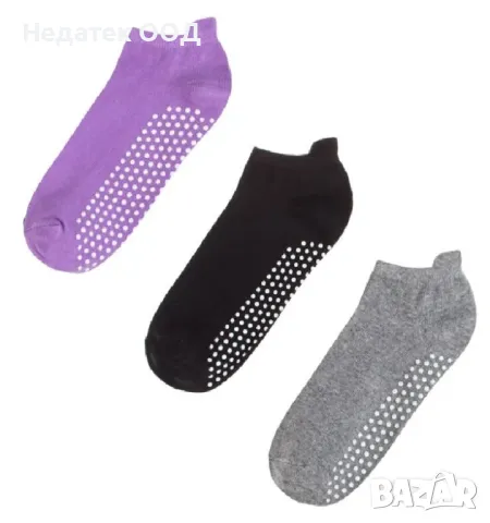 Дамски чорапи за йога, Многоцветни, (36-41) - 3 чифта., снимка 2 - Други спортове - 48763566