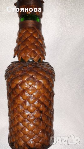 старо шише от соца с красива ръчна украса от естествени материали, за интериор и употреба...здраво, , снимка 4 - Други - 28038577