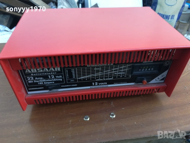 ABSAAR 12V-22AMP BIG BATTERY CHARGER-ВНОС SWISS 2010250628