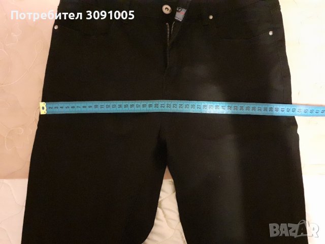 Дамски черен панталон, снимка 4 - Панталони - 43321155