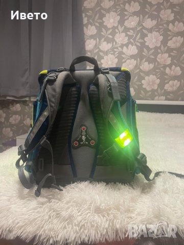 Ученическа раница, Светлоотразителна, Подплатени презрамки, 16 литра, 1,17 кг, Полиестер, снимка 11 - Раници - 43513094