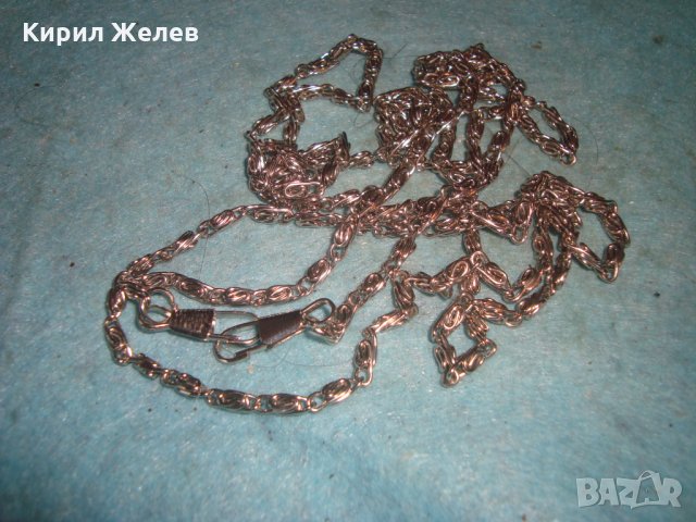 ЗДРАВА СТОМАНЕНА ДЪЛГА ВЕРИЖКА СИНДЖИРЧЕ КЮСТЕК ЛЕГИРАНА НЕРЪЖДАЕМА СТОМАНА РЕТРО ПЛЕТКА 27429, снимка 2 - Колиета, медальони, синджири - 35100796