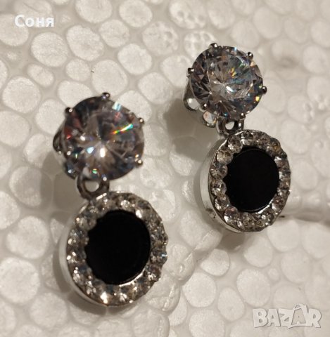 Нежни обеци, обици с камъни , снимка 5 - Обеци - 40315375