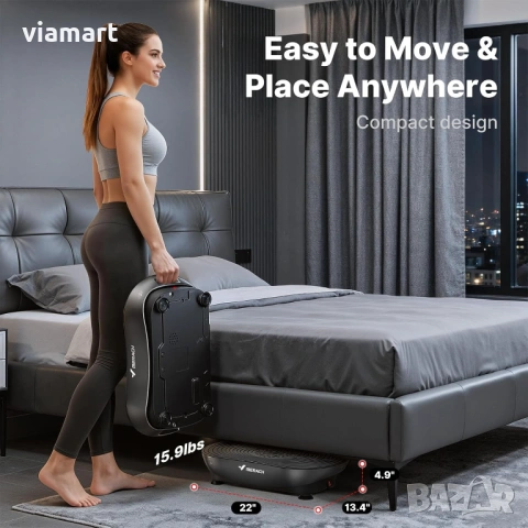 Вибро платформа MERACH V33 Black, Вибрираща платформа за отслабване, снимка 9 - Други спортове - 53464285