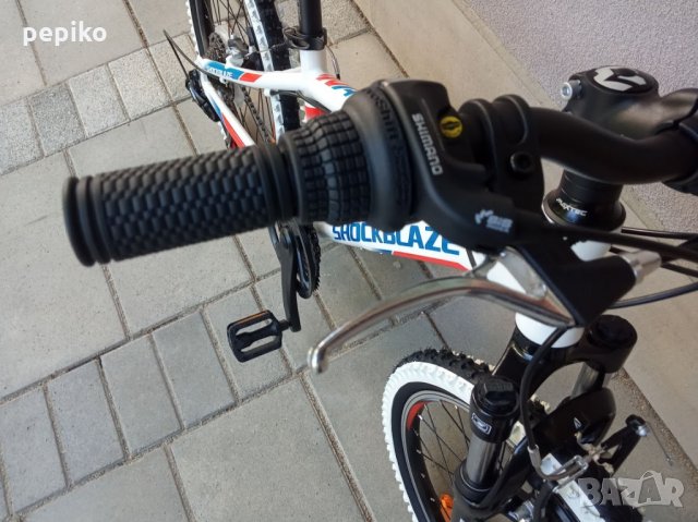 Продавам колела внос от Германия  Оригинален алуминиев детски велосипед SHOCKBLAZE WARRIOR 20 цола п, снимка 14 - Велосипеди - 33447490