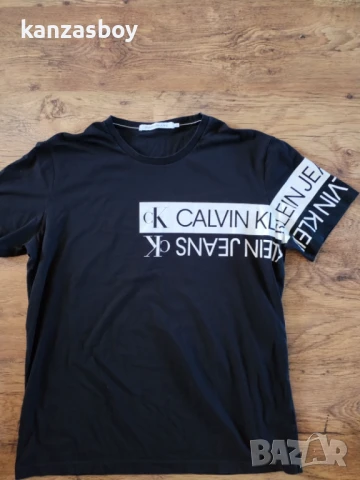 calvin klein - страхотна мъжка тениска КАТО НОВА 2XL, снимка 5 - Тениски - 50591283