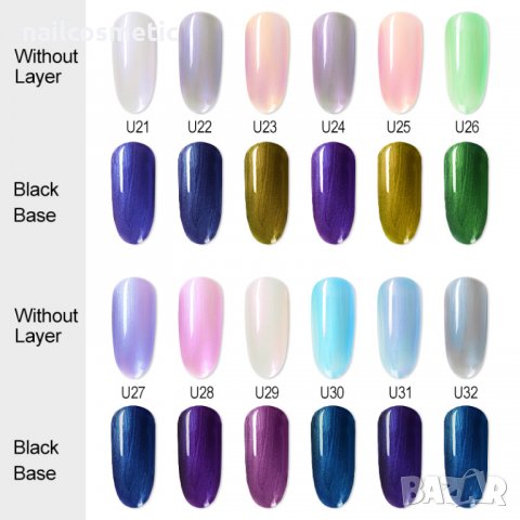 Ново! Uv&Led Seashell Gel / гел перлен ефект, снимка 3 - Продукти за маникюр - 28572055