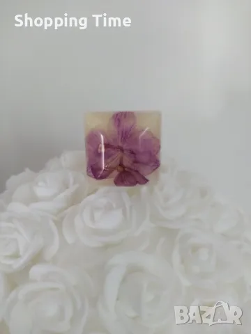 НОВ регулируем пръстен ръчна изработка, епоксидна смола, Спиди/лично предаване