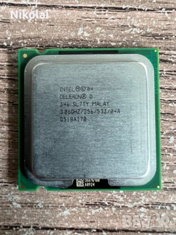 Процесор Intel Celeron D 346 3.06 GHz, 256K Cache, 533 MHz FSB, снимка 1 - Процесори - 37690381