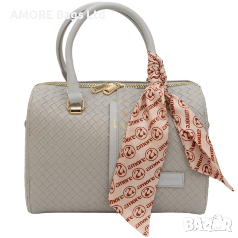 Класическа дамска чанта AMORE Beatrice - Grey