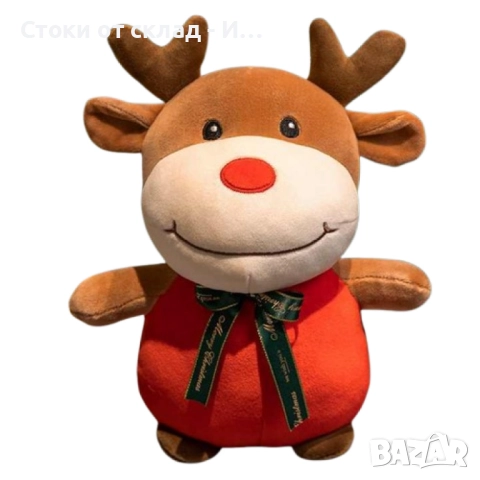 Коледна плюшена играчка 25см –  Еленче