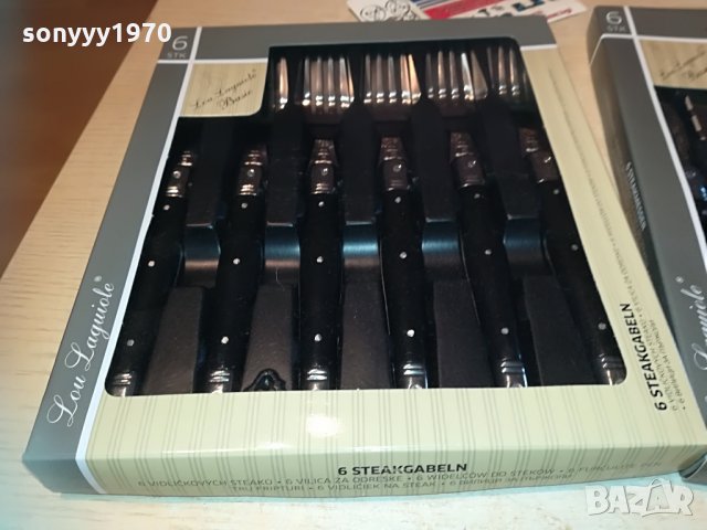 lou laguiole 6 вилици+6 ножа FRANCE 1006211939, снимка 10 - Антикварни и старинни предмети - 33175575