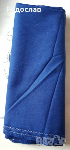 Плат за костюм сако панталон пола син тънък летен, снимка 1 - Платове и дамаски - 36766154