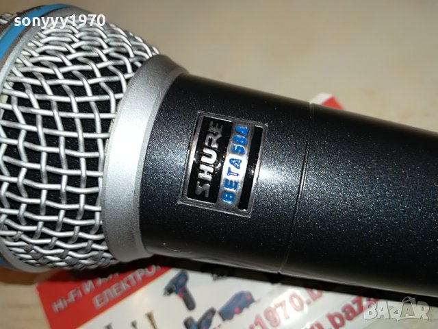 SHURE BETA58A-PROFI MIC-ВНОС SWISS 2705221835, снимка 5 - Микрофони - 36895580