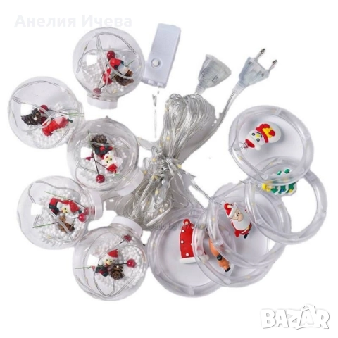 Светещ Коледен гирлянд с рингове , снимка 4 - Лед осветление - 51561594