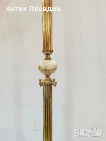 Луксозна стояща закачалка от месинг и оникс, снимка 3 - Закачалки - 53440494