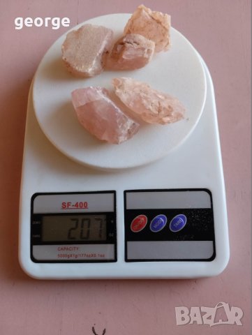 Розов кварц - произход Мозамбик - необработен минерал, снимка 15 - Други ценни предмети - 40551027