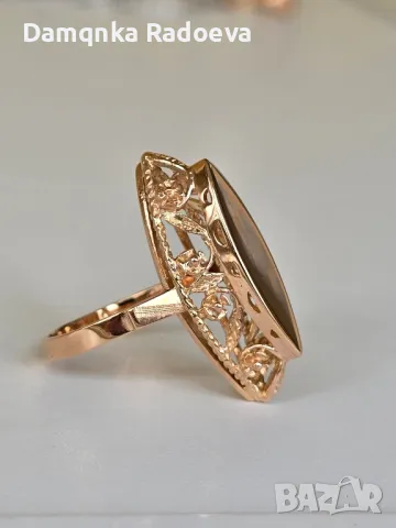 СССР златен пръстен проба 583 14 карата, снимка 3 - Пръстени - 49783412