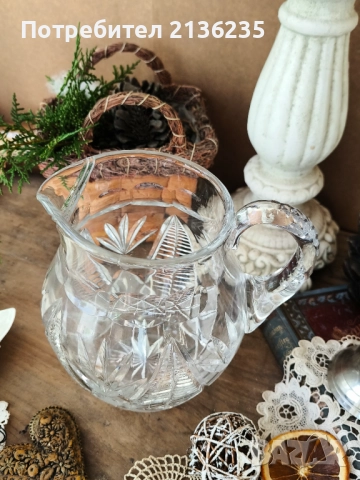 Кристална кана, снимка 7 - Сервизи - 52632664
