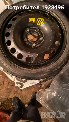 Резервна гума патерица T115 / 70 / R16 5 болта, снимка 4 - Аксесоари и консумативи - 48110350