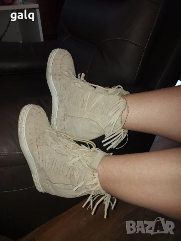 Промоция!!! 2 броя за 35лв.Дамски обувки естествена кожа н 38/41, снимка 2 - Дамски обувки на ток - 50612424