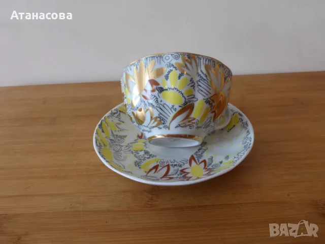 Порцеланова чаша за чай кафе сет ЛФЗ 