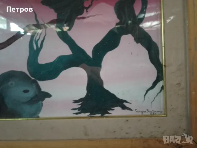 картина масло на платно италия 92/73 см, снимка 2 - Картини - 49809205