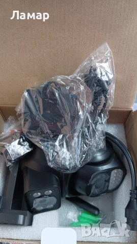 Двойна камера с двойна леща 8 zoom зум WiFi iCSee безжична камера 9MP, снимка 6 - IP камери - 50484891