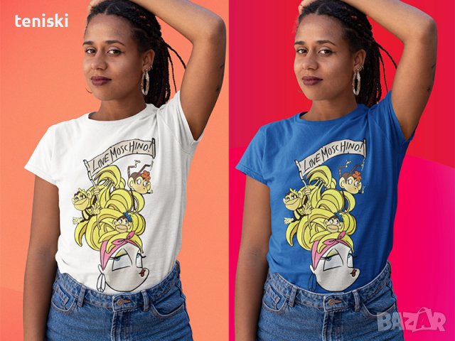 Дамска тениска Love Moschino принт 4 модела, снимка 4 - Тениски - 36954213