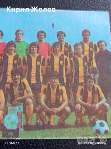 Старо календарче ЖСК ТРАКИЯ ПЛОВДИВ рядко за КОЛЕКЦИЯ ДЕКОРАЦИЯ 34976, снимка 3 - Колекции - 51233029