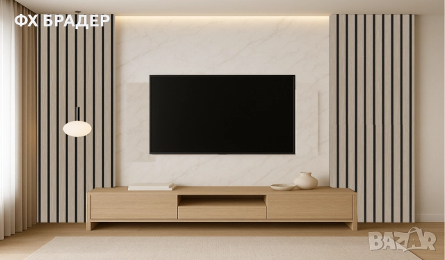 Декоративен акустичен панел 2800x600мм, Модерен интериор и шумоизолация, снимка 6 - Изолации - 52071860