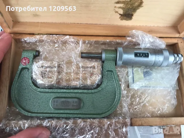 немски микрометър маузер 50-75мм , 0.001мм