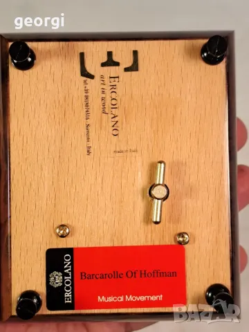 италианска музикална кутия за бижута  Ercolano , снимка 11 - Колекции - 49620555