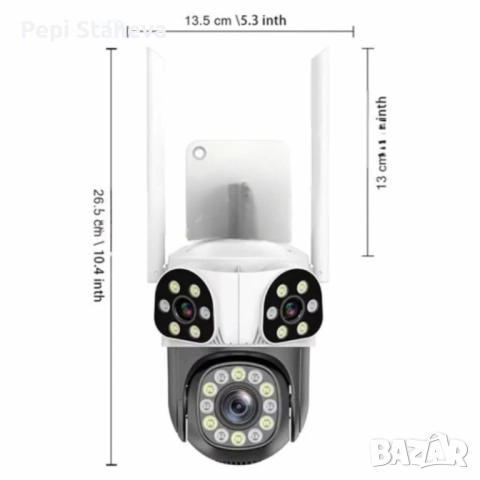 Външна Wi-Fi камера Lylu 12MP с интелигентно управление и нощно виждане, снимка 5 - Камери - 51439709
