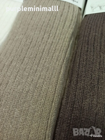 Дамски вълнени зимни чорапи 3/4, снимка 2 - Дамски чорапи - 52748599