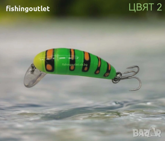 Микро воблери Okinwa - ларва на восъчен молец (КАМОЛА) - 3.5гр / 40мм, снимка 5 - Такъми - 53267054