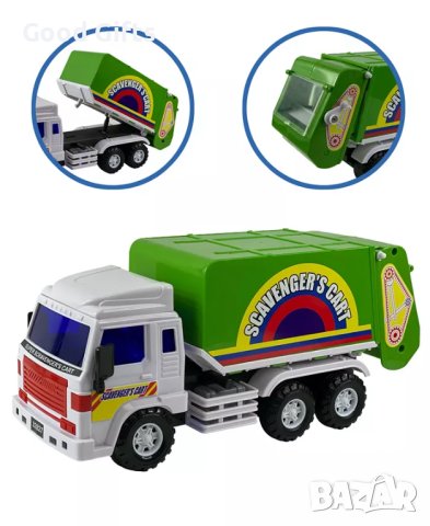 Детски боклукчийски камион, снимка 2 - Коли, камиони, мотори, писти - 42931939