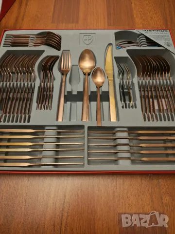   разпродажба Нови прибори за хранене неръждаема стомана 54 броя антична мед , снимка 4 - Прибори за хранене, готвене и сервиране - 47624281