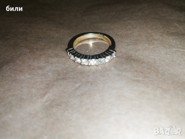 Позлатен дамски пръстен , снимка 2 - Пръстени - 43525547