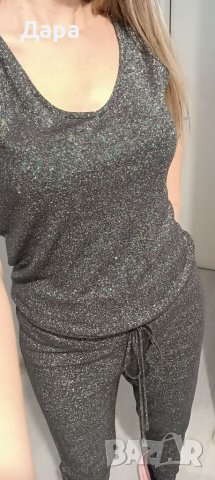 Дамски гащеризон с блестящ ефект , снимка 2 - Гащеризони - 39095055