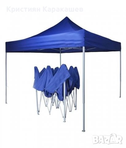 Сгъваема градинска шатра тип хармоника 3х3м, снимка 4 - Градински мебели, декорация  - 40103108