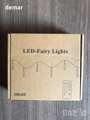 Realky коледни лампички, 29.2 м, 220 LED водоустойчиви, с 8 режима, дистанционно, топло бяло, снимка 8 - Декорация за дома - 47989507