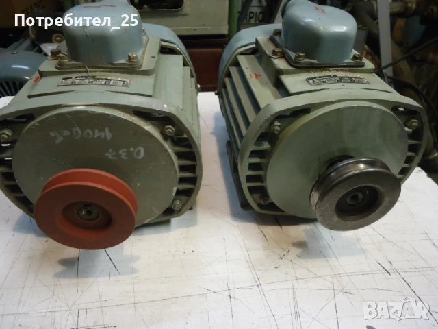 Трифазни ел.мотори 0,37KW- 1400 об/м., снимка 2 - Електродвигатели - 50957847