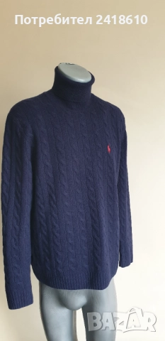 POLO Ralph Lauren Cable Wool / Cashmere Knit Mens Size M - L НОВО! ОРИГИНАЛ! Mъжки Поло Пуловер !, снимка 9 - Пуловери - 51895840