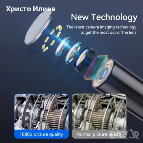 Ендоскоп с регулируема яркост и гъвкав кабел за труднодостъпни места 5метра кабел, снимка 13 - Други инструменти - 49094231